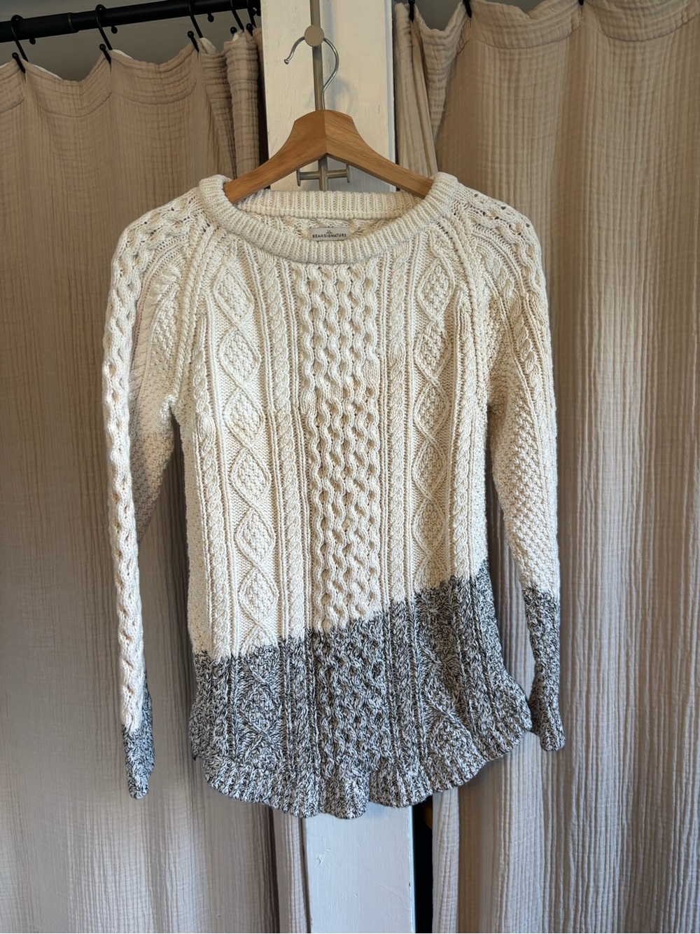 L.L. Bean Signature Cable Knit Sweater- XS
